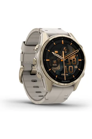 Garmin Smartwatch Fenix 8 - 43 mm AMOLED Sapphire Nebelgrau Softgold
