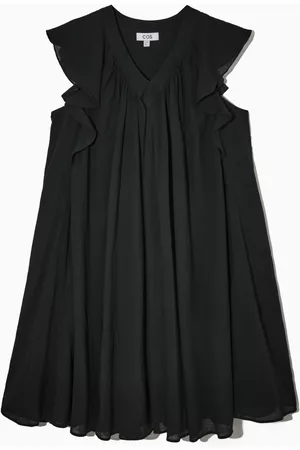 COS Damen Kleider - RUFFLED CAP-SLEEVE DRESS