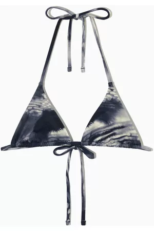 COS Damen Triangel Bikinis - SNAKE-PRINT TRIANGLE BIKINI TOP