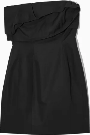 COS Trägerloses Minikleid Aus Leinen-Mix