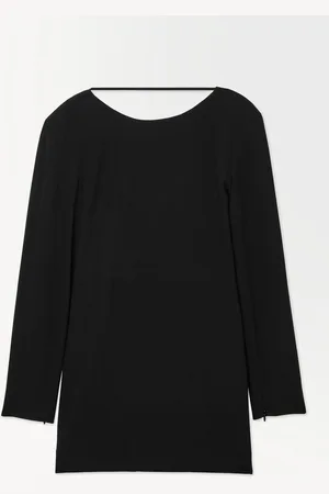COS Das Drapierte Minikleid Mit Rückenausschnitt