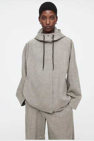 COS Utility-Jacke Aus Wolle Mit Kapuze