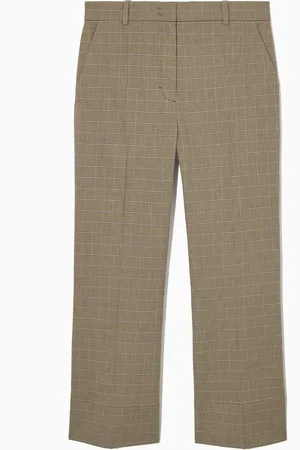 COS Schmale Karierte Hose Mit Ausgestelltem Bein