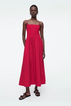 COS Midikleid Mit Raffungen