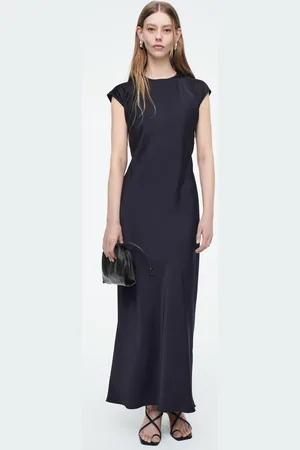 COS Midikleid Aus Satin Mit Bindedetails