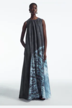 COS Maxikleid In A-Linie Mit Raffungen