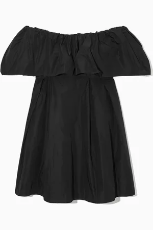 COS Voluminöses Schulterfreies Minikleid