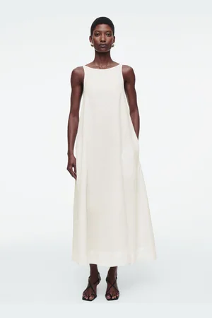 COS A-Linien-Maxikleid Aus Leinen