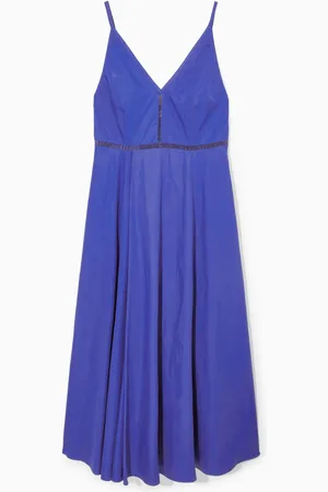COS Midi-Trägerkleid Mit V-Ausschnitt