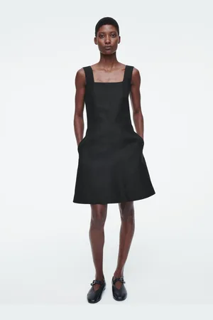 COS Mini-Schürzenkleid Mit Karree-Ausschnitt
