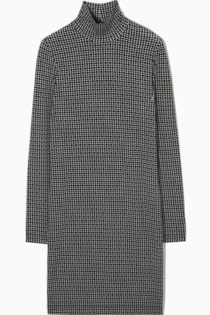 COS Bedrucktes Minikleid Mit Rollkragen