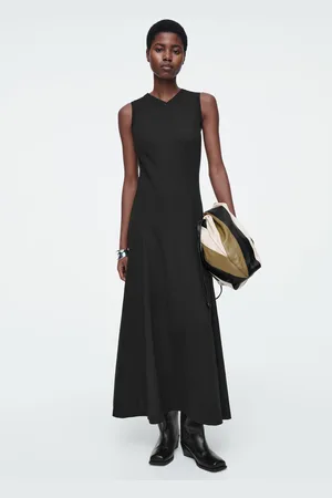 COS Ausgestelltes Maxikleid Aus Jersey