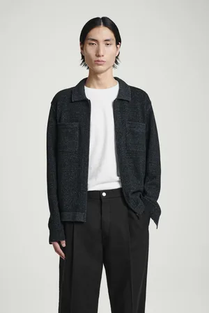 COS Lockere Zweifarbige Strick-Bomberjacke