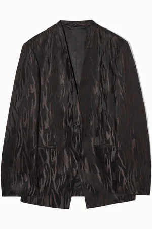 COS Kragenloser Lockerer Blazer Mit Zebramuster