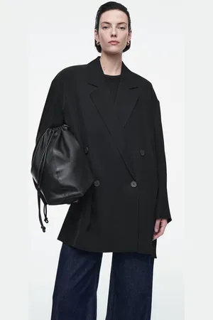 COS Doppelreihiger Drapierter Oversized-Blazer