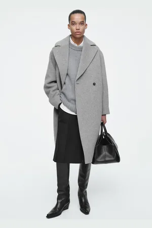 COS Zweireihiger Oversized-Wollmantel