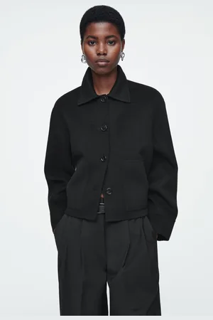COS Kastenförmige Wolljacke Aus Doubleface-Material