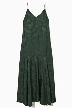 COS Gestuftes Maxikleid Aus Seiden-Mix