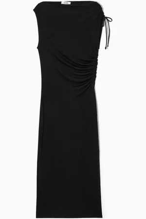 COS Asymmetrisches, Schulterfreies Wickelkleid