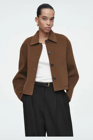 COS Kastenförmige Wolljacke Aus Doubleface-Material