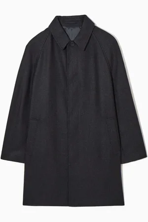 COS Karierter Kurzmantel Aus Wollfilz