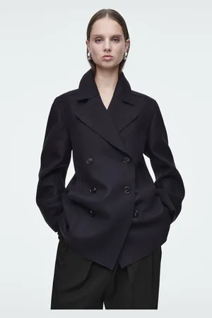 COS Lockere Cabanjacke Aus Wolle