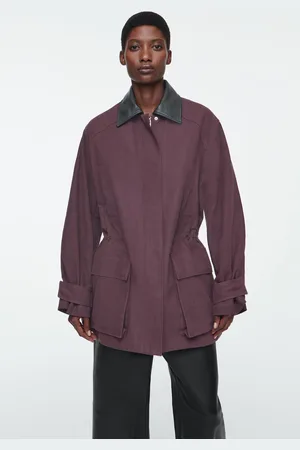 COS Feldjacke Mit Lederkragen