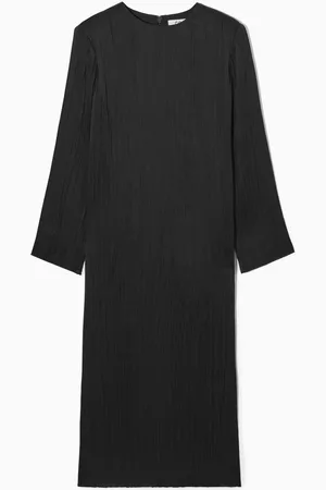 COS Langärmliges Midikleid Mit Plisseefalten