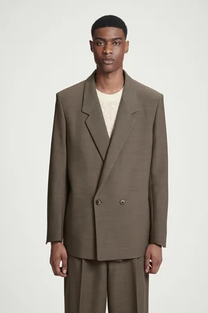 COS Lockerer Zweireihiger Blazer Aus Woll-Mix