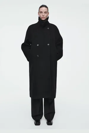 COS Zweireihiger Oversized-Wollmantel