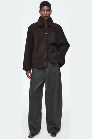 COS Jacke Aus Kunstlammfell Mit Kragen