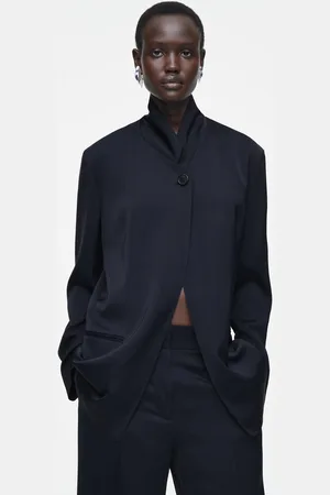 COS Smoking-Blazer Aus Satin Mit Stehkragen