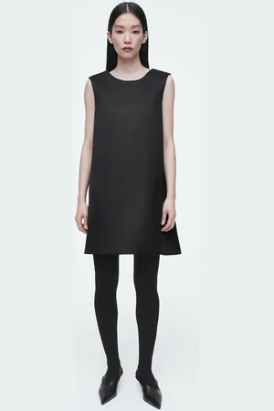 COS Minikleid Aus Satin Mit Racer-Ausschnitt