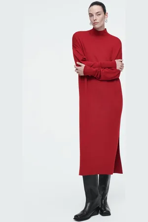 COS Kleid Aus Merinowolle Mit Rollkragen