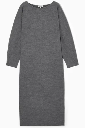 COS Langärmliges Maxikleid Aus Kochwolle