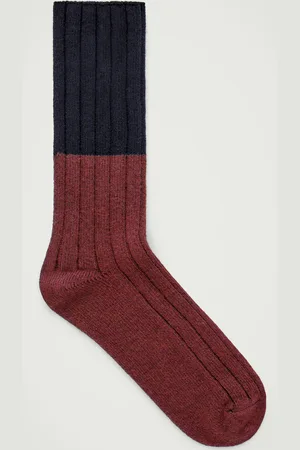 COS Gerippte Socken Mit Colour-Block-Design