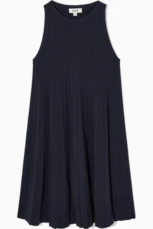 COS Plissiertes Minikleid In A-Linie