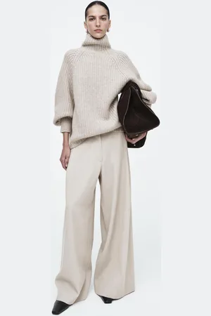 COS Lockere Hose Aus Woll-Mix Mit Weitem Bein