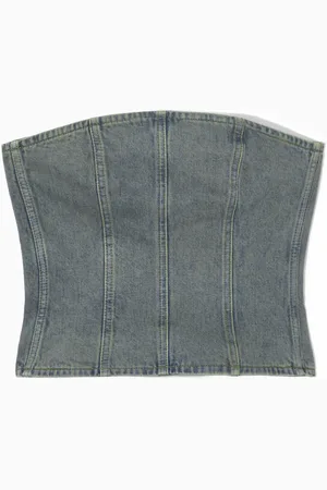 COS Bustieroberteil Aus Denim