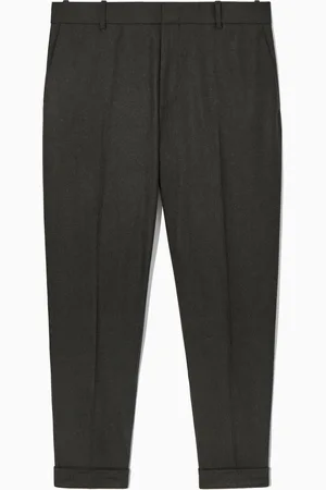 COS Schmal Zulaufende Wollhose Mit Umschlag