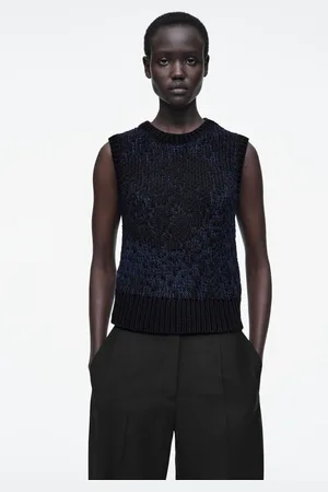 COS Grobstrick-Pullunder Mit Jacquard-Motiv