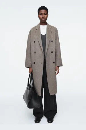COS Zweireihiger Oversized-Wollmantel