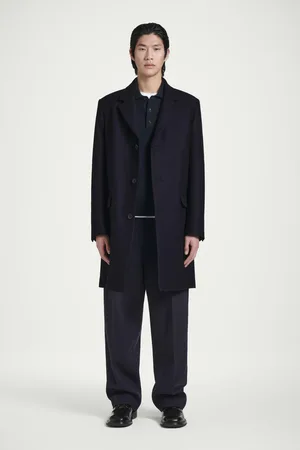 COS Eleganter Mantel Aus Woll-Twill