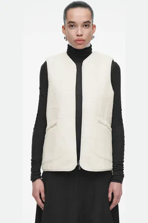 COS Oversized-Weste Aus Kunstlammfell