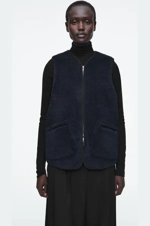 COS Oversized-Weste Aus Kunstlammfell