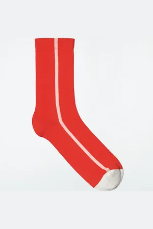 COS Gestreifte Socken Aus Baumwolle