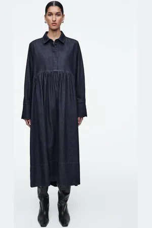COS Oversized-Jeans-Blusenkleid