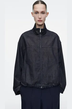 COS Oversized-Bomberjacke Aus Denim