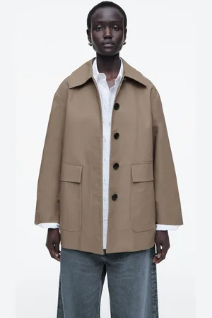 COS Car Coat Aus Baumwolle Mit Kragen