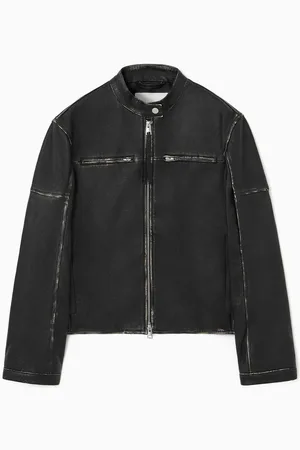 COS Lederjacke Im Motocross-Stil